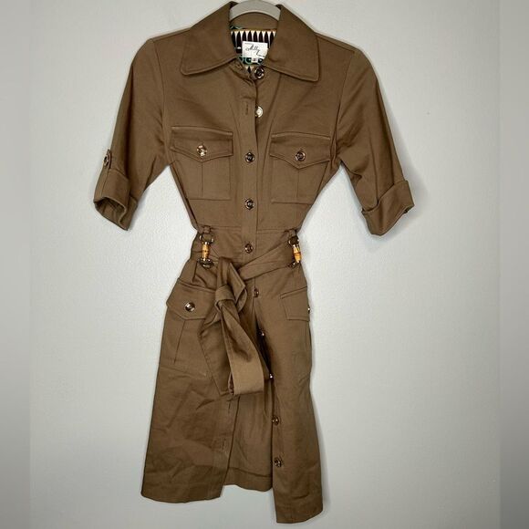 Milly New York Safari Bamboo Detail Dress - Picture 2 of 4